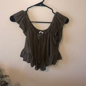 Full Tilt off the shoulder crop